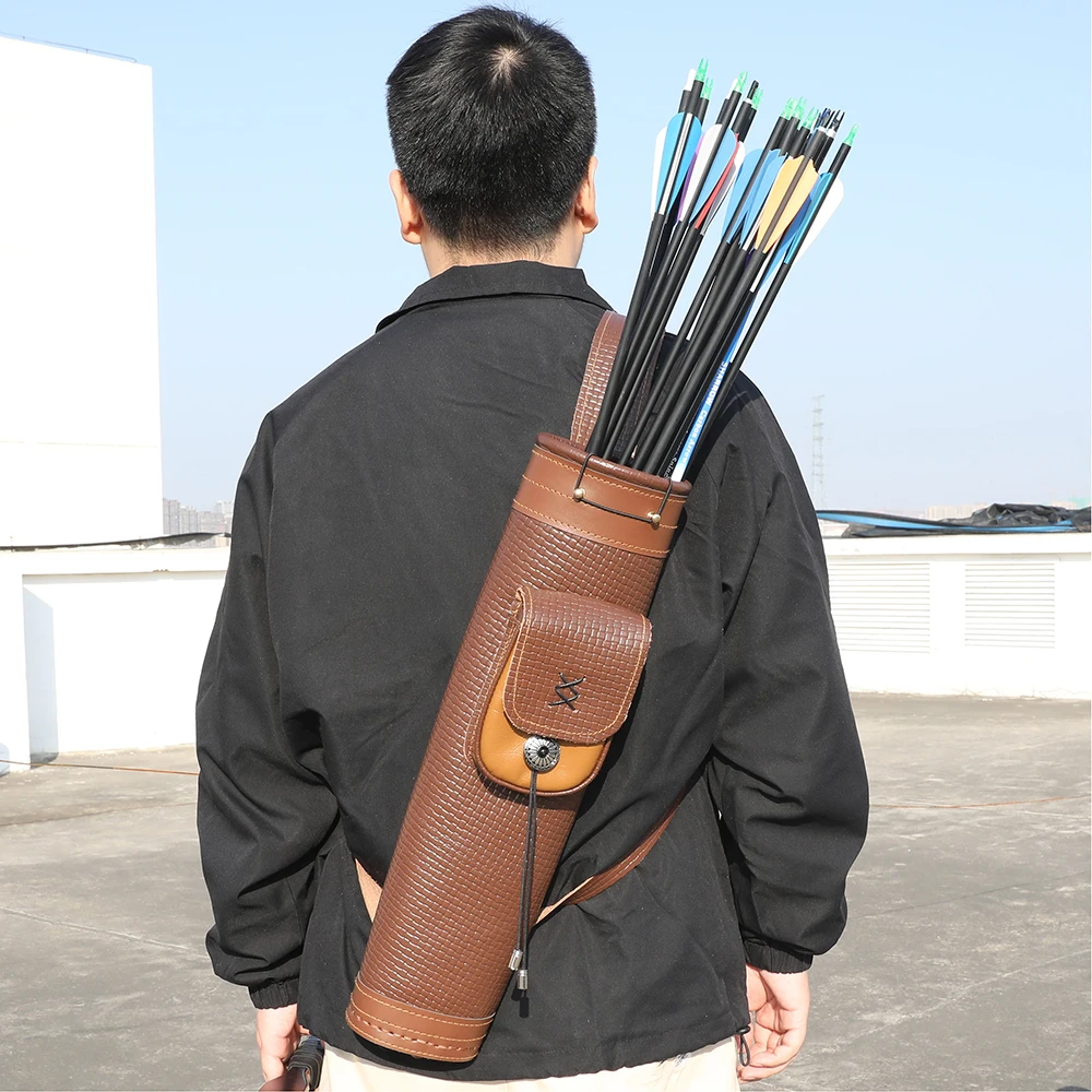 Quiver Arrow Back - 소가죽 양궁 화살통 숄더백 대용량 좌우