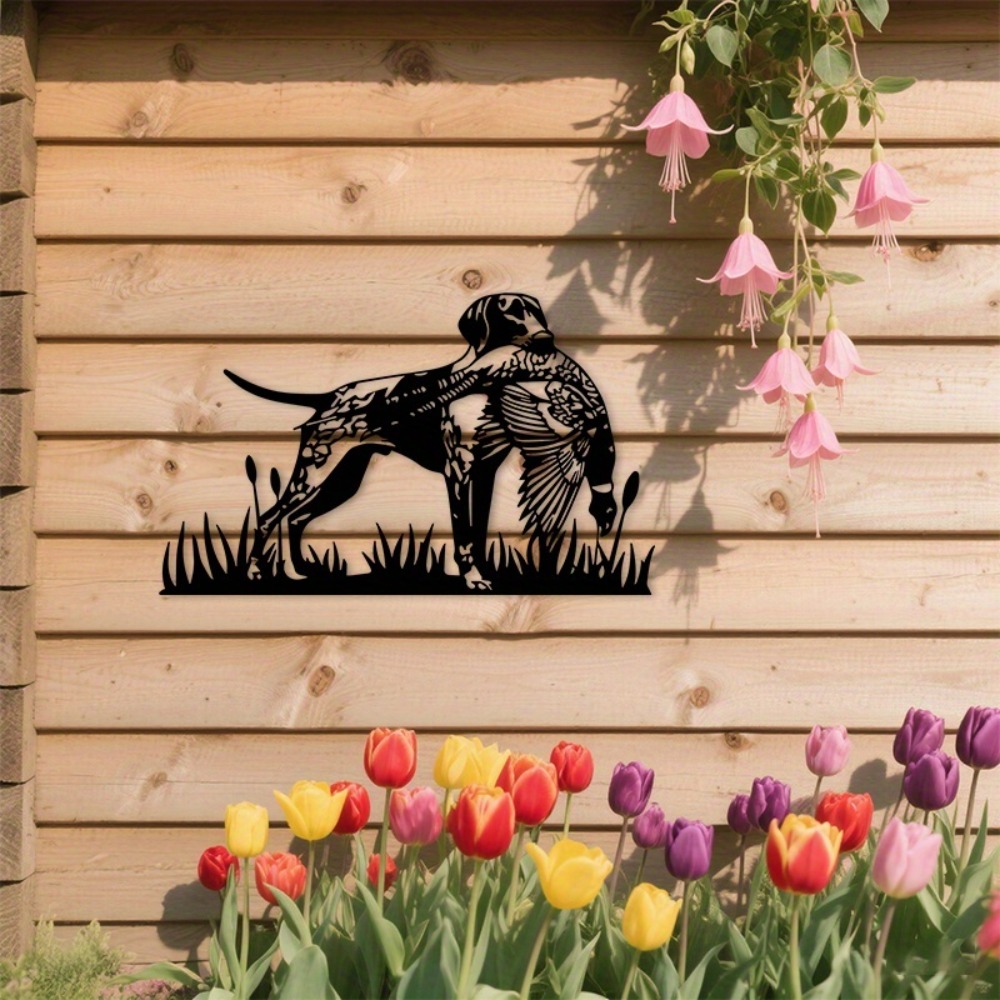 Outdoor Hunting Dogs - CIFBUY 금속 벽 장식 사냥개 꿩