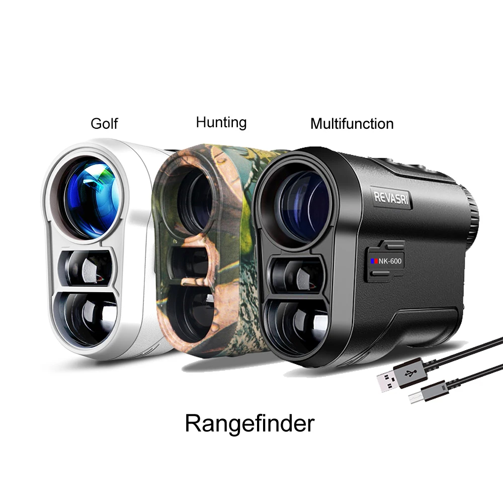 Rangefinder Laser Hunting - REVASRI 골프 레이저 거리측정기 600M 망원경,