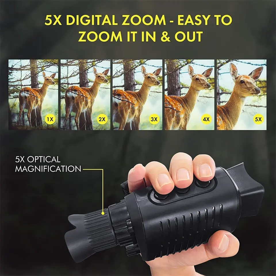 Outdoor Hunting Videos - 1080P 단안경 사냥 망원경 카메라 5X