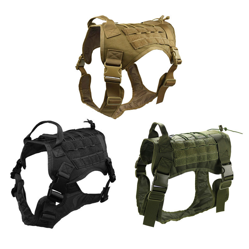Outdoor Hunting Dogs - 개 조정 가능한 조끼 하네스 세트,