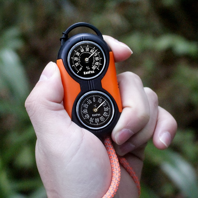 2 In1 습도계 온도계 나침반 캠핑, 하이킹, 트레킹 - Hunting Outdoor Thermometer 리뷰 및 가격