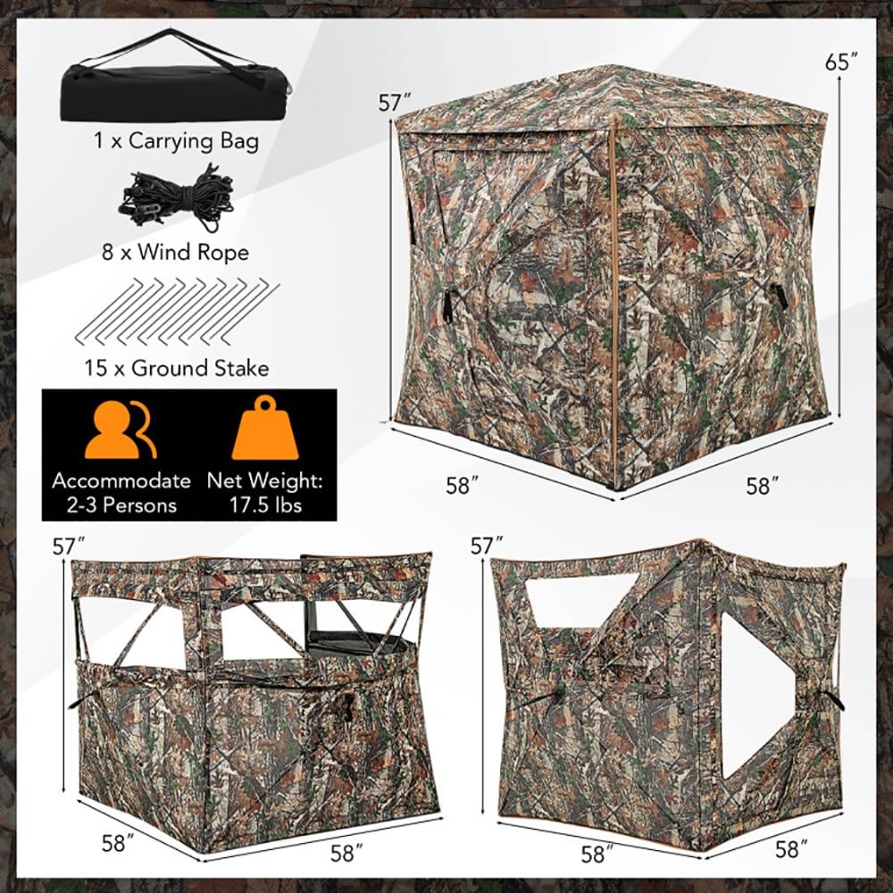 5-in-1 분리형 사냥용 은신처, 2~3인용, 천창  - Hunting & Outdoor Supplies Vanderbijlpark 리뷰 및 가격