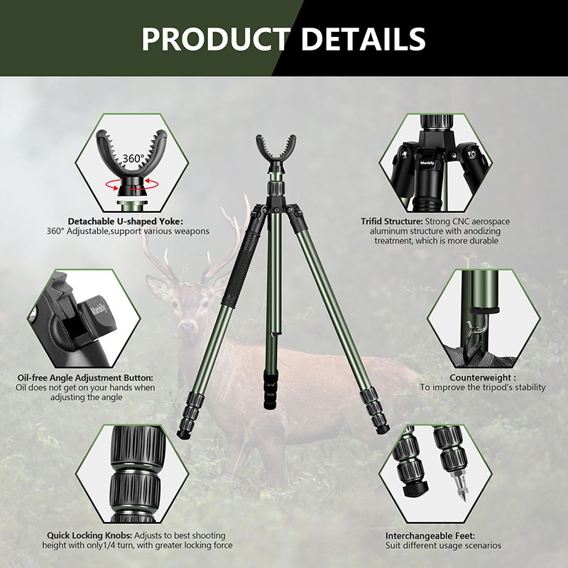 Manbily MA-284GL U-3 새들 마운트 포함 - Outdoor Hunting Videos 리뷰 및 가격