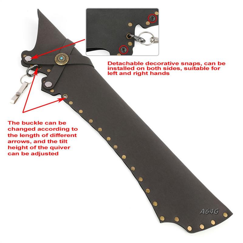 양궁 화살통 가죽 허리 홀더 힙 가방 파우치 벨트 활  - Quiver Arrow Back 리뷰 및 가격