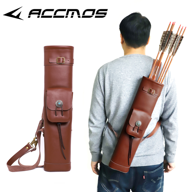 양궁 소가죽 승마용 화살통 전통 화살통 어깨 뒤로 착용 - Quiver Arrow Back 리뷰 및 가격